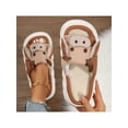 thumbnail image 3 of Women's Animal Novelty Slippers with Thick Bottom & Adorable Cow Print in Linen Fabric, 3 of 6