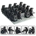 thumbnail image 7 of Seilly 12 PCS Police & Military Building Blocks Set, SWAT Army Soldier Mini Figures with Weapons, Armed Forces Construction Brick Toy Set for Kids, 7 of 7