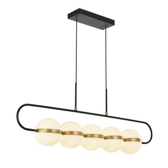 LP302005MBBG-Alora Lighting-Tagliato - 53W LED Linear Pendant-15.63 Inches Tall and 6.38 Inches Wide