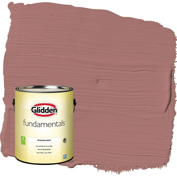 Glidden Fundamentals Cinnamon Diamonds / Rose Pink Eggshell Interior Paint, 1 Gallon