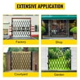 thumbnail image 3 of 7 Ft H x 7 Ft W Folding Security Gate with 360° Rolling Casters, Heavy Duty 14 Gauge Steel Accordion Door Gate, Expandable Barricade Gate with Padlock for Garage Storefront Basement Entryways, 3 of 8