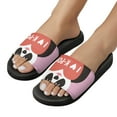 thumbnail image 5 of GZHJMY Stylish Slides for Women Men, I Love K-pop Cute Cartoon Panda Soft Flexible Slip-on Sandals Slippers, 5 of 7