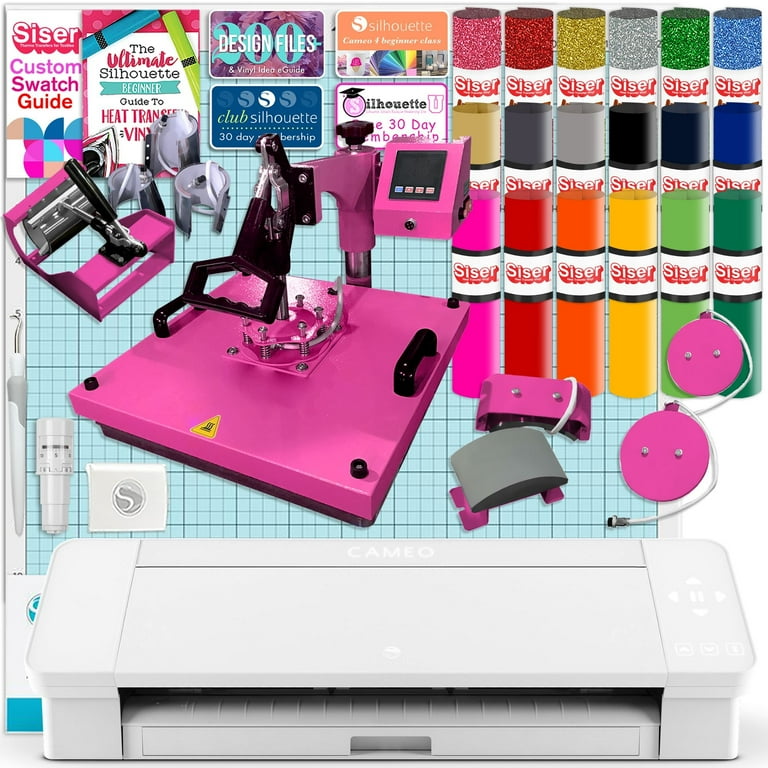 Silhouette White Cameo 4 w 8 in 1 Pink 15