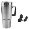 thumbnail image 1 of Car Heating Kettle, Simple 12V 300Ml Portable in Car Coffee Maker Tea Pot Vehicle Heating Cup Lid Outdoor Water Bottle Electric Tea Kettle,1 x Car 12V Bottle Heater Cup,silver, 1 of 5