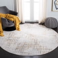 thumbnail image 2 of SAFAVIEH Orchard Egbert Trellis Area Rug, Grey/Gold, 6'7" x 6'7" Round, 2 of 8