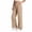 Khaki, variant on Fancifize Girls Chino Pants Straight Leg School Uniform Flat Front Pants Kids Preppy Look Trousers 5-15 Years