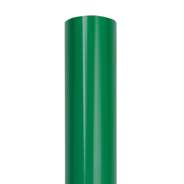 JAM Paper Glossy Wrapping Paper, 26.3 Sq ft (17 in x 18 Ft), Green, 1/Pack