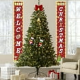 thumbnail image 6 of Uutvery Christmas Couplet Door Curtain with LED Lights, 12x71 Inch Illuminated Holiday Decoration for Party and Home Festive Atmosphere, 6 of 6