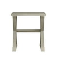 thumbnail image 5 of AENKYO Vintage End Table - Farmhouse Side Table with X-Shape Base & Large Top for Bedroom & Living Room, Antique Gray, 5 of 6
