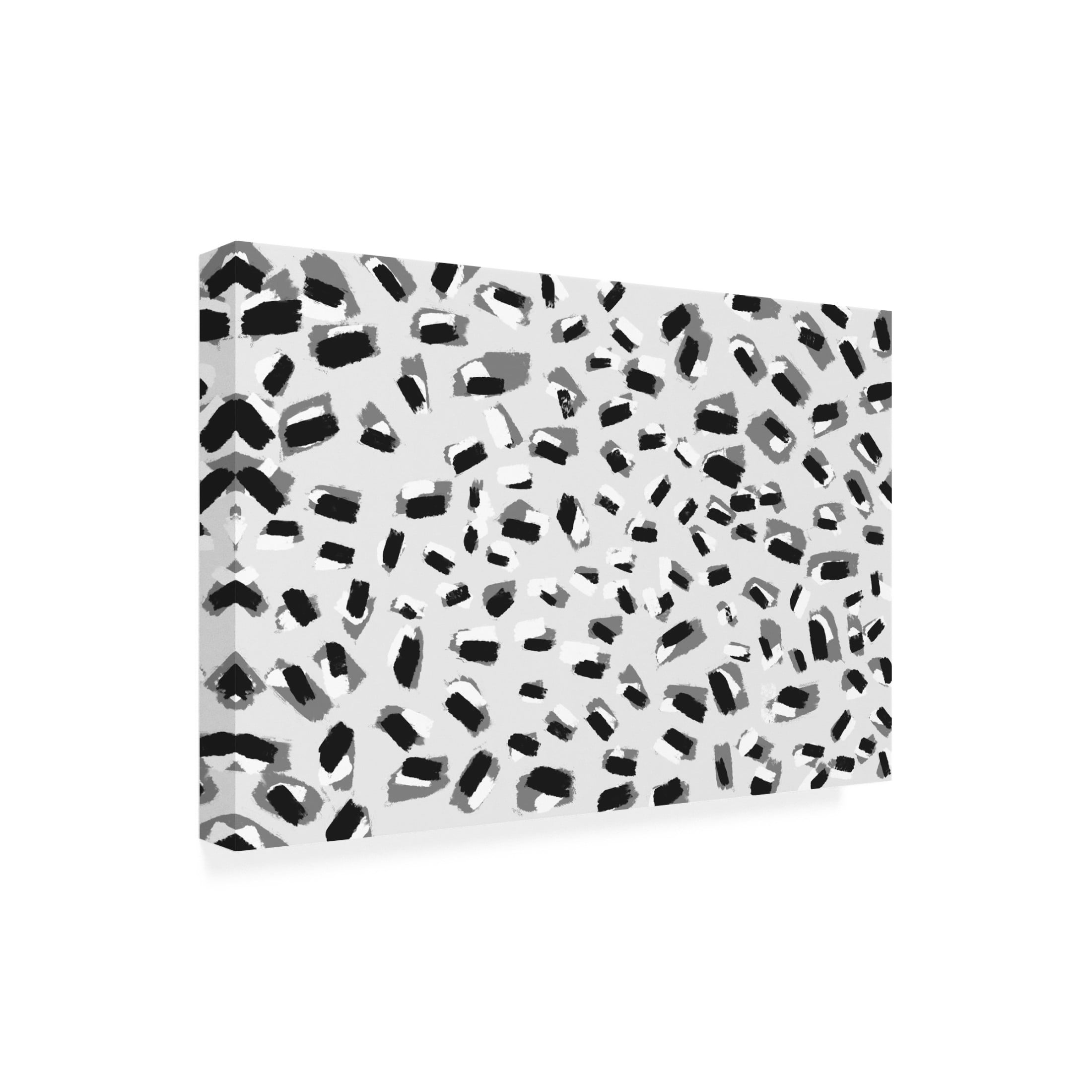 Canvas Wall Art - Treechild 'Short Strokes Square' Wall Art for Living Room, Bedroom, or Office D?cor by Trademark Fine Art - 32 x 22 Inches