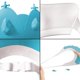 thumbnail image 3 of Gorro de ducha de bebé, corona de baño de silicona ajustable, sombrero para champú impermeable para champú, gorro de baño protector para ducha, 3 of 7