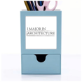 thumbnail image 1 of Quote I Major In Architecture Desk Supplies Organizer Pen Holder Card, 1 of 3