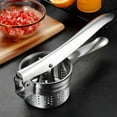 thumbnail image 7 of Shoreew Stainless Steel Vegetable Water Squeezer Fruit Squeezing Tool Large Capacity Potato Ricer Press Multipurpose Juicer for Zucchini Cucumbers Kitchen Gadget, 7 of 7