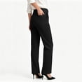 thumbnail image 4 of Agkizg Women's Straight Leg Dress Pants, Solid High Waist Dress Pants Casual Suits Long Trousers with Pockets, 4 of 6