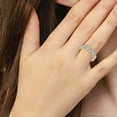thumbnail image 5 of Pompeii 3Ct Pear & Round Diamond Eternity Ring 14k Gold or Platinum Lab Grown, 5 of 5