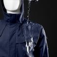 thumbnail image 5 of Rain Jacket for Women Men Plain Basic Windproof Waterproof Zip Up Hooded Jacket with Pockets Windbreaker Outerwear, 5 of 7