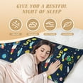 thumbnail image 4 of Lsque Funny Spaceships Body Pillow Case Cover,Ultra-Soft Microfiber Bed Pillow Cases 20x54 inches,Elegant Bedding,Breathable Durable Pillow Cover with Envelope Closure, 4 of 8