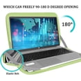 thumbnail image 2 of Laptop Sleeve 15.6 inch, Shockproof Protective Computer Carrying Cover with Front Pocket, Briefcase Handbags Laptop Case for 15.6 inch HP, Dell, Acer, Asus, Notebook, Light Green, 2 of 14