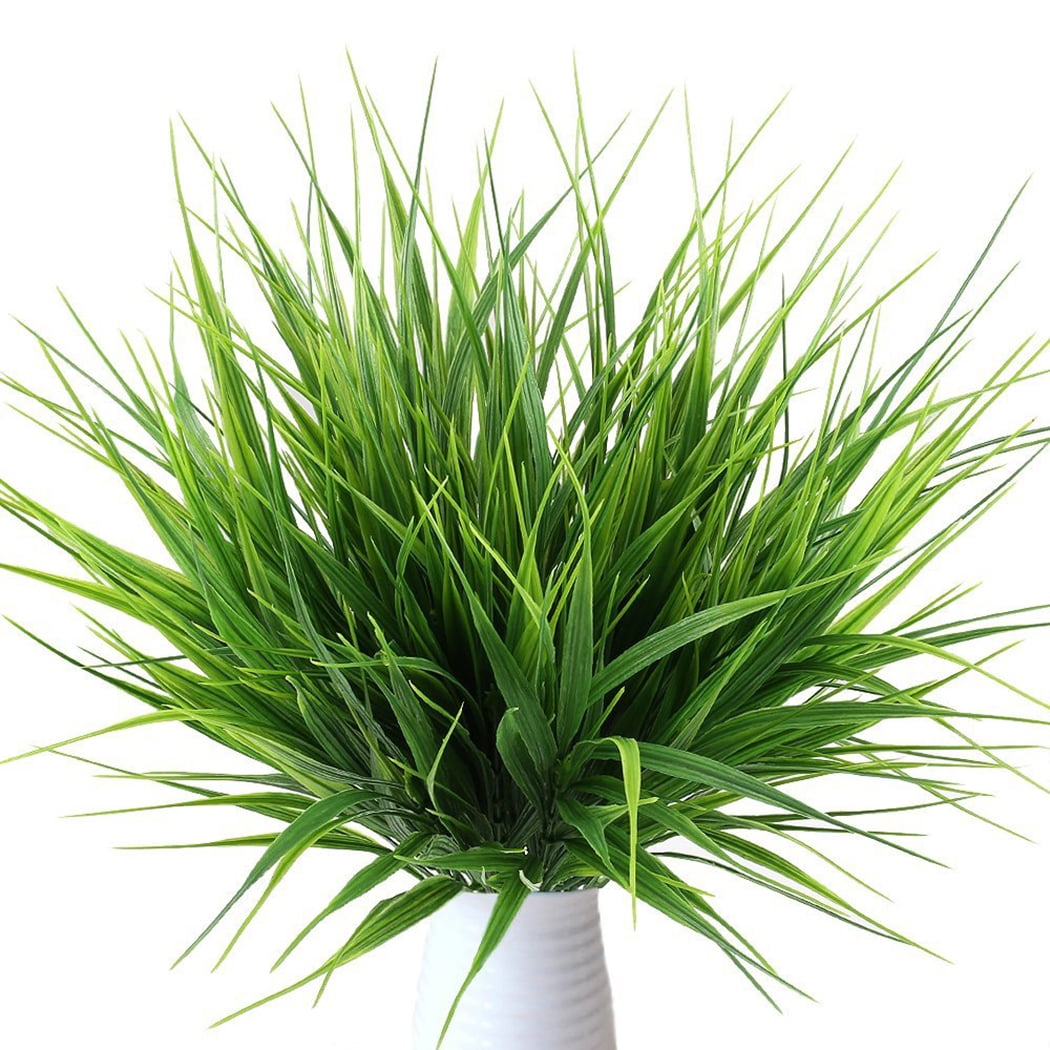 Hogado Artificial Outdoor Plants 4pcs Fake Plastic Greenery Shrubs Wheat Grass for sale online