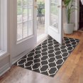thumbnail image 2 of Tapis imprimé Sharaya anthracite 2x5 pi, 2 of 5