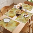 thumbnail image 5 of Yellow Leaves Placemats Set of 8 Botanical Fall Foliage Farmhouse Retro Plants Place Mats Indoor Wipeable Table Mats Washable Cloth Dining Table Placemats for Kitchen Holiday Party Decor 13x19 Inch, 5 of 9