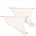 thumbnail image 1 of OULII 2Pcs Pennant Banner for Brooch Display Beige Hanging Badge Banner Material, 1 of 8