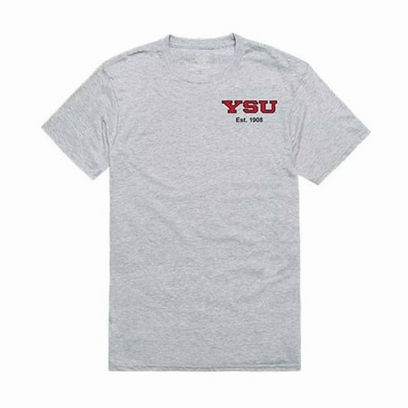 W Republic Apparel 528-159-HGY-01 Youngstown State University Practice Tee for Men, Heather Grey - Small