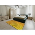 thumbnail image 5 of Ahgly Company Machine Washable Indoor Square Transitional Deep Yellow Area Rugs, 3' Square, 5 of 7