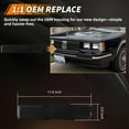 thumbnail image 4 of 2PCS Smoked Lens Front Bumper Parking Light Side Marker Light Turn Signal Light Turn Warning Light DRL Daytime Running Light with Dynamic Amber/White LED For 11982-1996 Oldsmobile Cutlass Ciera, 4 of 8