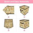 thumbnail image 6 of RATGDN Collapsible Fabric Cube Storage Bin with Double Handles for Living Room Bedroom Office Black - Orange Shallow Warm Color, 6 of 7