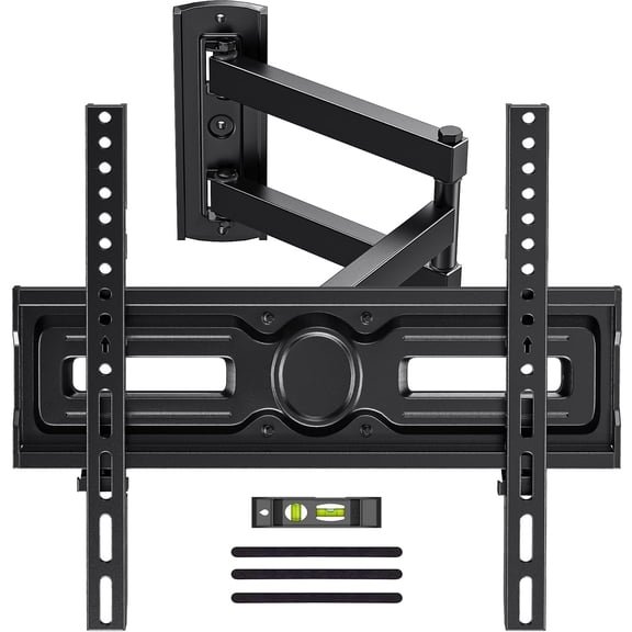 MountFTV Full Motion  Long Arm TV Wall Mount for 26-65 inch TVs, Holds up to 88 lbs,Corner Articulating TV Mount Bracket with 19.17 inch Extension,Max 400x400mm