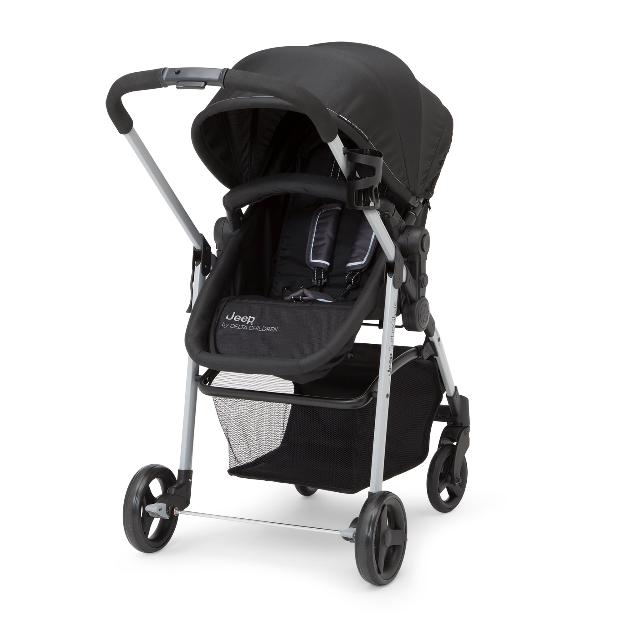 Jeep stroller travel clearance system