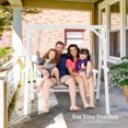 thumbnail image 6 of Zimtown Porch Swing Frame Swing Stand A-Frame 600lbs Wooden White, 4FT, 6 of 10