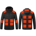 thumbnail image 5 of Winter Heated Coat with Hooded for Men Women Windproof Plus Size 17 Heated Jacket Coat USB Intelligent Constant Temperature Heated Jacket Outerwear Black XS, 5 of 10