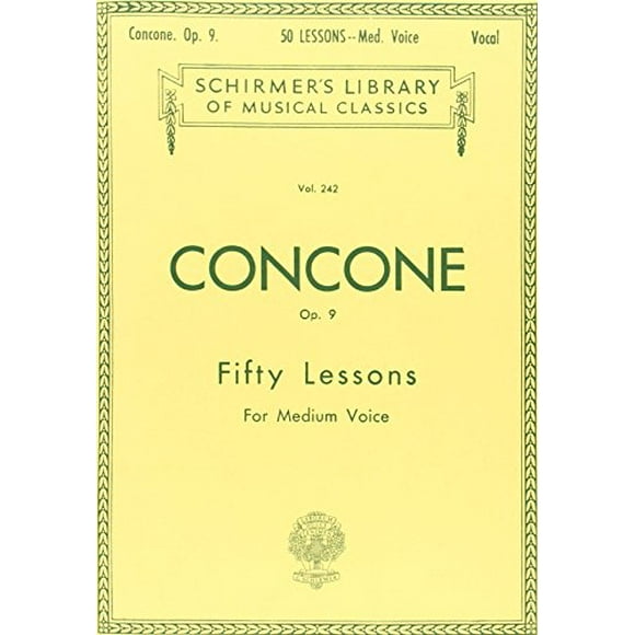 Schirmer Bibliothèque des Classiques Volume 242: Voix Moyenne