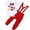 Red balloon P, variant on WIBACKER Baby Boy One 1st Birthday Outfits Short Sleeve Bow Tie Romper with Pants Set Suspenders Cake Smash Photo Shoot