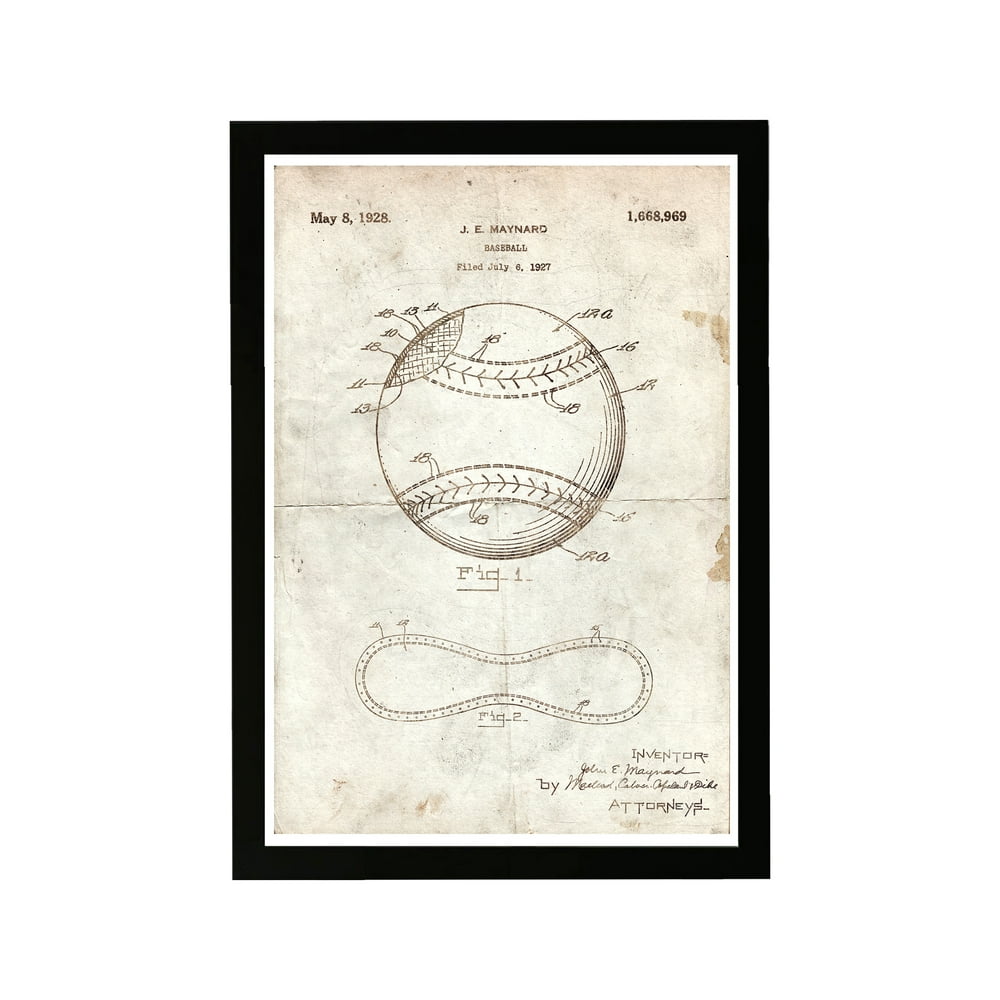 Wynwood Studio Sports and Teams Framed Wall Art Prints 'Baseball 1928
