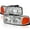 Chrome Housing Clear Lens, variant on Spec-D Tuning Black Headlights Compatible with 1999-2007 GMC Sierra, Left + Right Pair Headlamp Assembly
