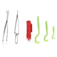 thumbnail image 1 of Tick Tweezers, Tick Removal Tool Kit, 3 Sizes Cat For Dog Green Ticks Remover+Red Remover Pen, 1 of 8