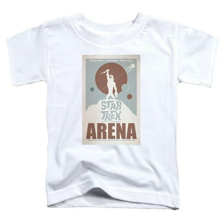 

Trevco CBS1955-TT-1 Star Trek & Tos Episode 18 Short Sleeve Toddler Cotton T-Shirt White - Small - 2 Toddler