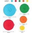 thumbnail image 2 of Silicone Lid For Food. Stretch Silicone Lids. 5 Different Sizes Silicone Suction Crday Gift, 2 of 5