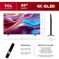 thumbnail image 4 of TV TCL 85 Pulgadas 4K UHD Smart Google TV QLED 85Q551G, 4 of 4