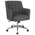 thumbnail image 1 of Laone Home and Office Upholstered Mid-Back Chair in Dark Gray Fabric, 1 of 4
