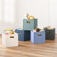thumbnail image 6 of Kids Two Piece Folding Storage Bin - Cream, 6 of 6