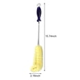 thumbnail image 2 of Cup Brush Cleaning Brush Right Angle Bottle Nylon Bristle Stainless Steel Handle, Blue Handle Bottle Cleaning Brush for Water Bottles, Glasswares, Mugs, 2 of 5