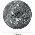 thumbnail image 3 of WHOLE HOUSEWARES | Decorative Balls | Black Glass Mosaic Sphere Set of 5 | 3" Diameter | Modern Orbs, 3 of 5