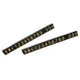 thumbnail image 1 of Unique Bargains Adjustable Mini Cube Price Tag Display Number Gold on Black,3.3x5.6mm,10 sets, 1 of 5