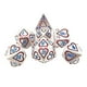 thumbnail image 4 of de dados poliédricos de metal en apariencia de de 7 / set para juguetes de accesorios de s de de casino Estilo 9, 4 of 8