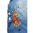 thumbnail image 5 of Kidscool Space Baby Girls Easy Diaper Changing Snap Legs Embroidered Cute Denim Overalls,Blue,2-3 Years, 5 of 6
