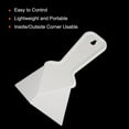 thumbnail image 4 of Uxcell Inside Corner Trowel 4 Inch Drywall Corner Tool Plastic Corner Knife, White, 4 of 4